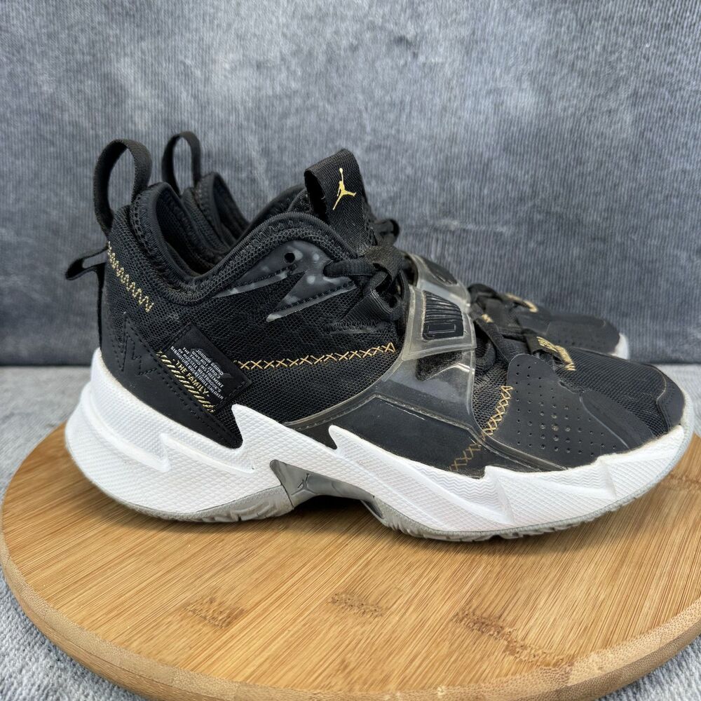 Nike Jordan Why Not Zero Shoes Boys 5.5Y Black Westbrook Basketball Sneakers